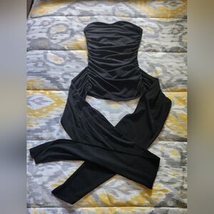 Black dress tube top